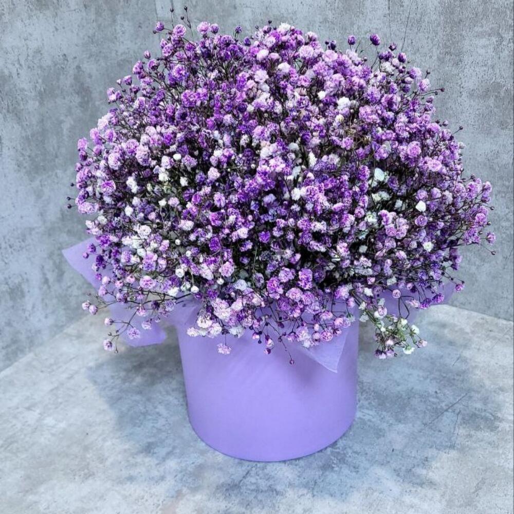 Сиреневый туман композиция из гипсофилыхх Сиреневый туман композиция из гипсофилыхх